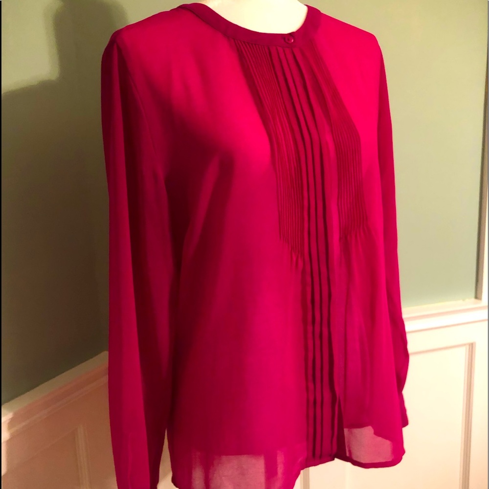 Banana Republic Fuchsia Blouse Large